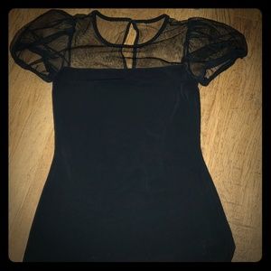 Express short sleeve fitted blouse